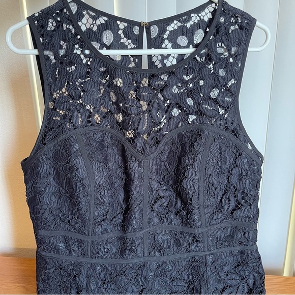 Lilly Pulitzer Juli Lace Romper Noir Size 14 - Picture 7 of 16